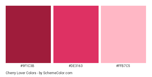 Cherry Lover Color Scheme » Pink »