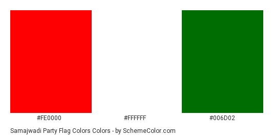 Samajwadi Party Flag Colors Color Scheme » Flags » 