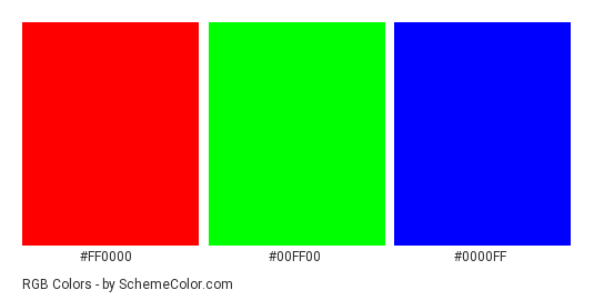 RGB - Color scheme palette thumbnail - #ff0000 #00ff00 #0000ff 