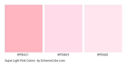 Super Light Pink Color Scheme Monochromatic
