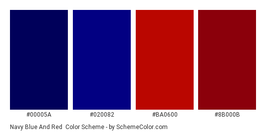 Navy Blue And Red Color Scheme » Blue »