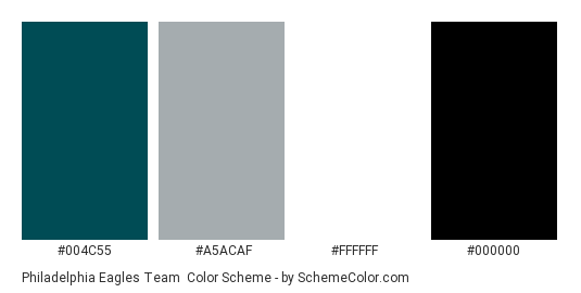 Philadelphia Eagles Team Color Scheme » Brand and Logo »