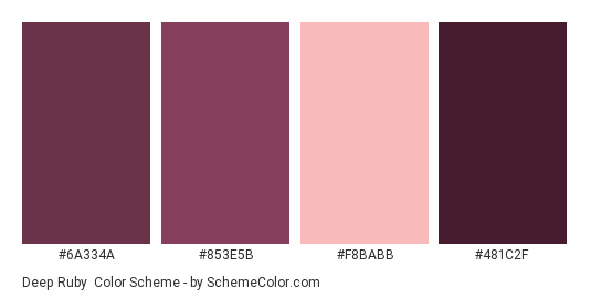Deep Ruby Color Scheme Monochromatic Schemecolor Com