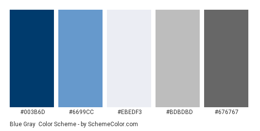 Blue Gray Color Scheme » Blue » SchemeColor.com