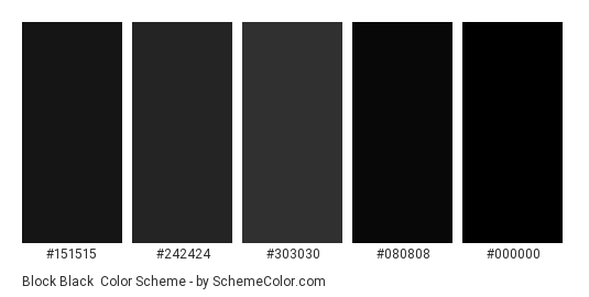 Block Black Color Scheme » Black »
