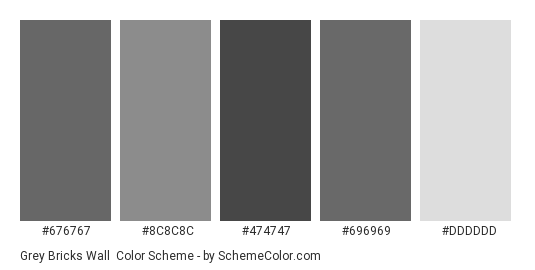 Grey Bricks Wall Color Scheme » Gray » SchemeColor.com