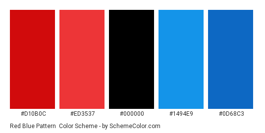 Red Blue Pattern Color Scheme Black Schemecolor Com