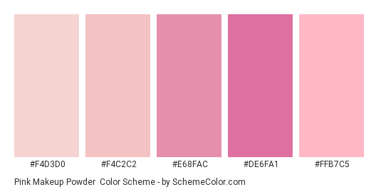 Pink Makeup Powder Color Scheme » Pink » SchemeColor.com