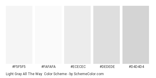 Light Gray All Color Scheme » Gray SchemeColor.com