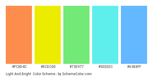 Light Bright Color Scheme » » SchemeColor.com