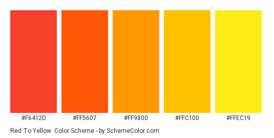 To Yellow Color Scheme » Orange » SchemeColor.com