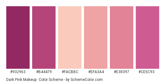 Dark Pink Makeup Color Scheme » Maroon » SchemeColor.com