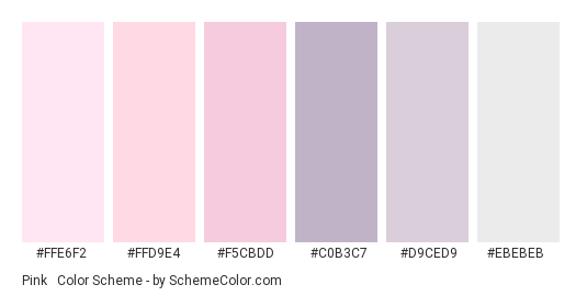 Pink & Grey Pastels Color Scheme » Gray »