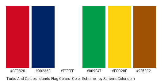 Download Turks And Caicos Islands Flag Colors Color Scheme » Blue » SchemeColor.com