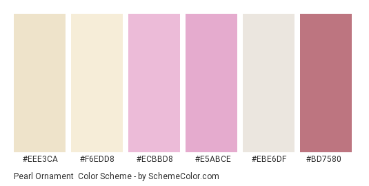 Pearl Ornament Color Scheme » Pink » SchemeColor.com