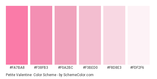 Petite Valentine Color Scheme » Monochromatic » SchemeColor.com