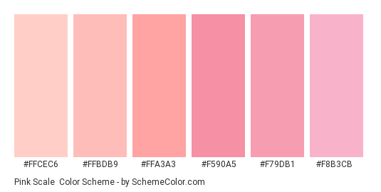 Pink Scale Color Scheme » Monochromatic »