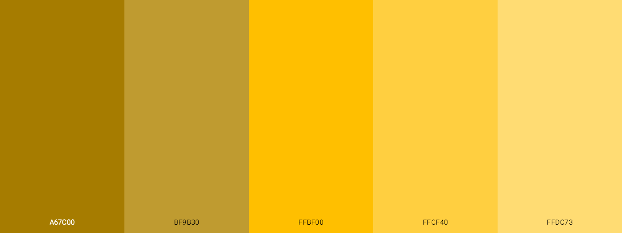24 Karat GOLD Color scheme palette