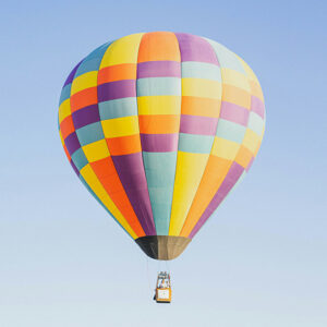 Multi Color Hot Air Balloon - Image