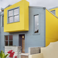 Yellow Gray House color combinations