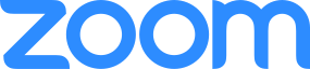 Zoom Logo blue color