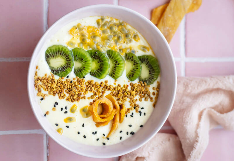A Bowl of Fruits and Cereal Image