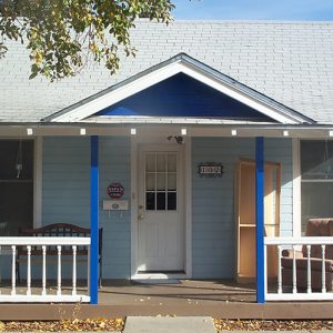 Arizona blue house