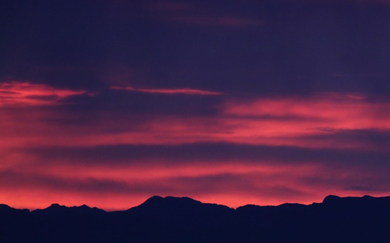 Sunset in Arizona - lovely dark colors