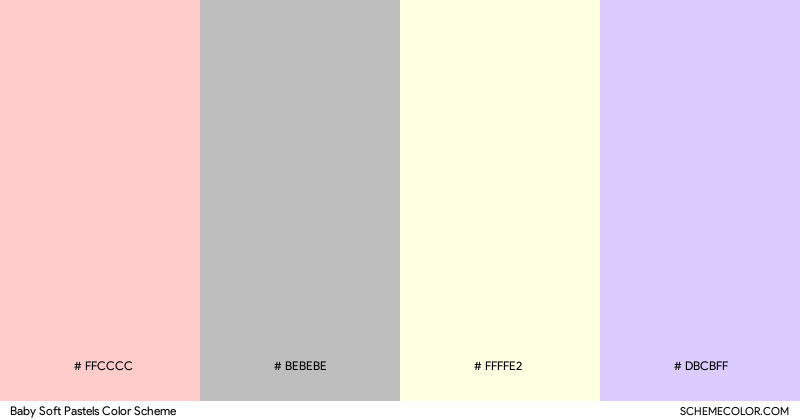 Baby Soft Pastels color scheme