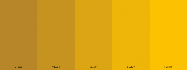 20 Best Gold Monochromatic Color Palettes - Blog - SchemeColor.com