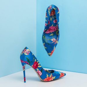 Blue Fashion Floral Shoes