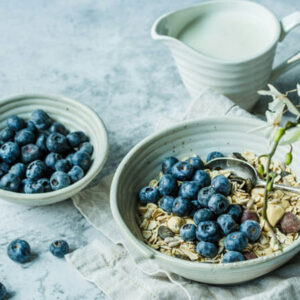 Blueberries with Cereal - Image