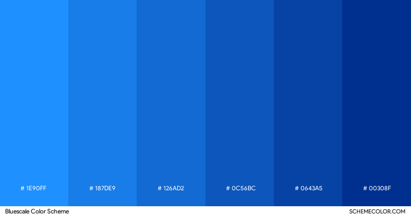 Bluescale color scheme