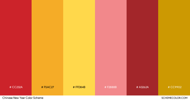 Chinese New Year color scheme