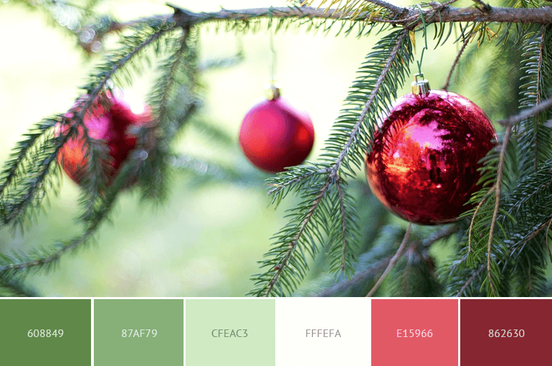 Christmas Is A Blur color scheme