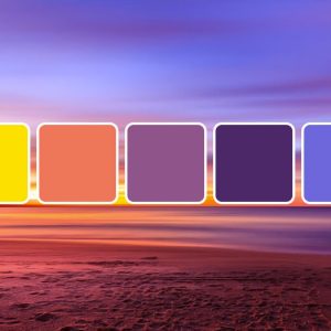 Create color color combination from sunset image