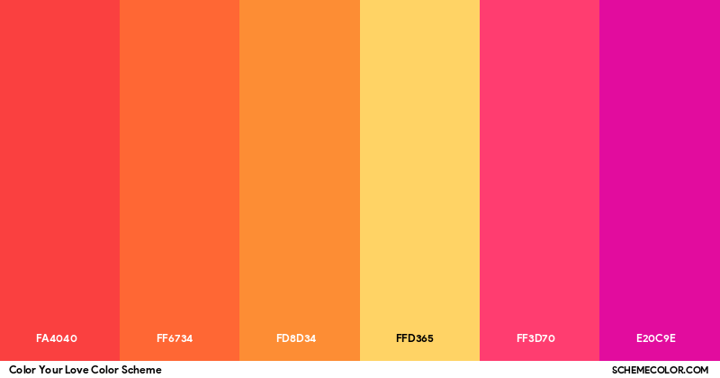 Color Your Love color scheme