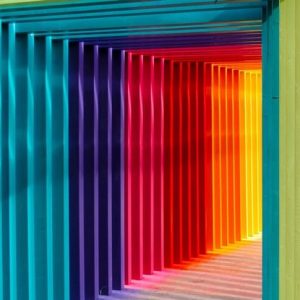 Colored passage - rainbow colors