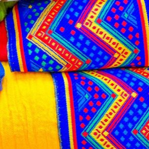 Colorful textile - fabric rolls