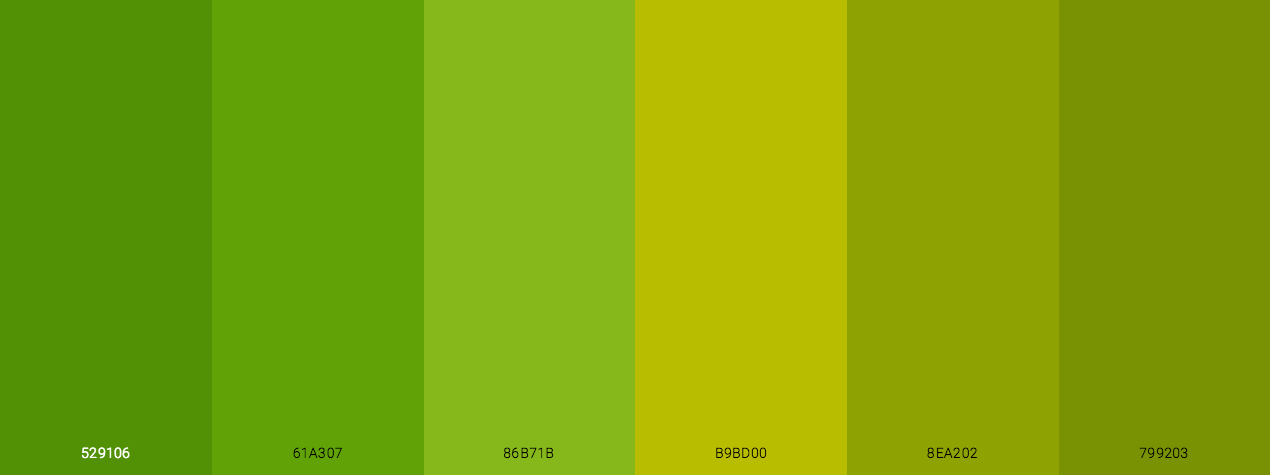 Fall Green Color Scheme