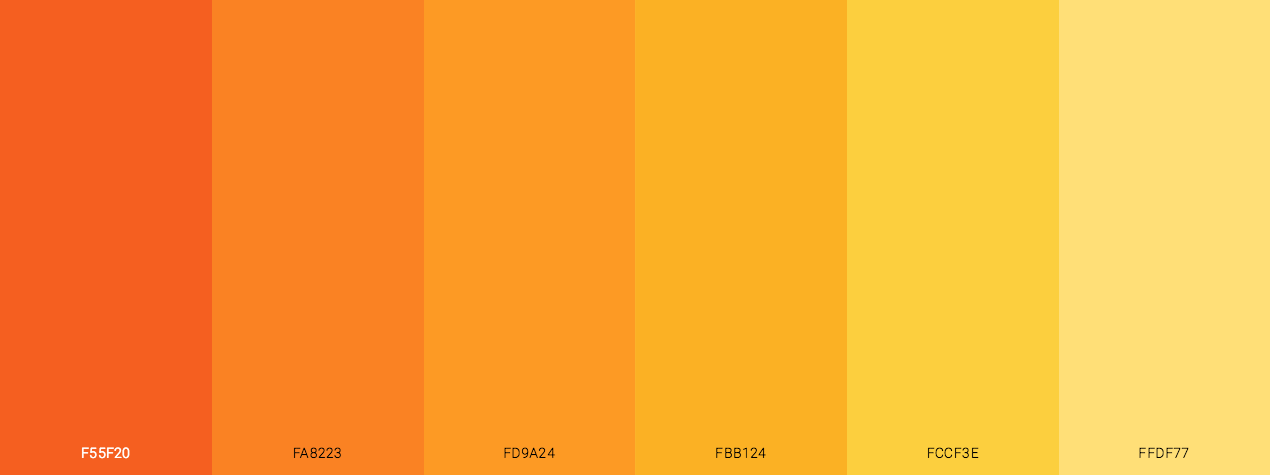 Fall Orange And Yellow Color Scheme