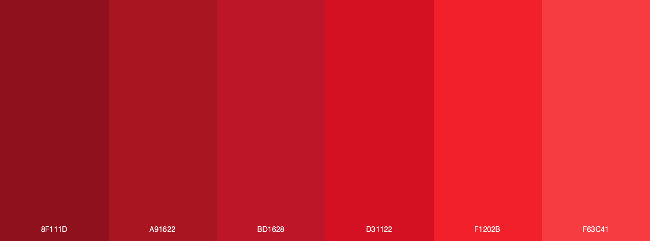 Fal Red Color Palette