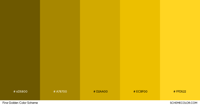 Fine Golden color scheme