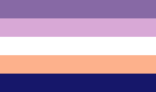 Alternate Biromantic flag - 5 stripes and more inclusive