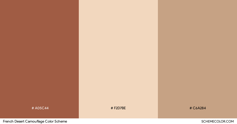 French Desert Camouflage color scheme