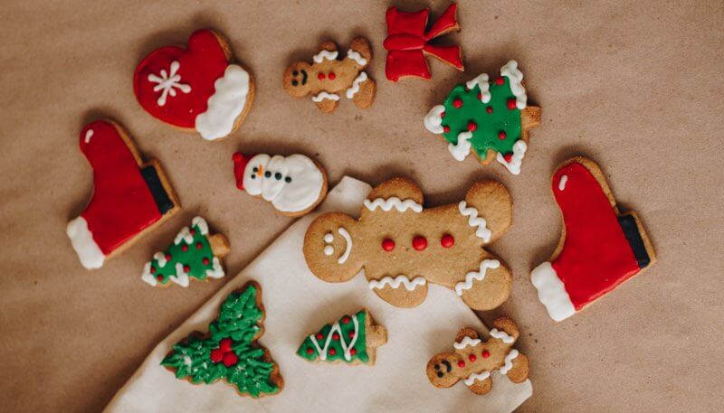 Gingerbread Man on Christmas Image