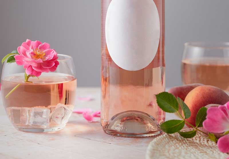Glass of Rose Wine Image
