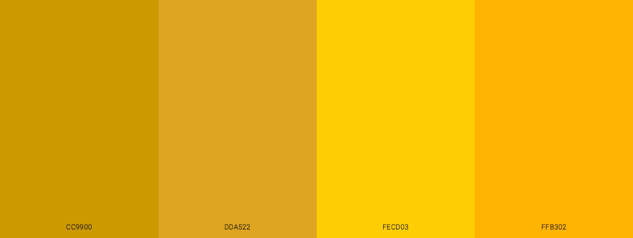 Gold Bar Monochromatic color scheme palette