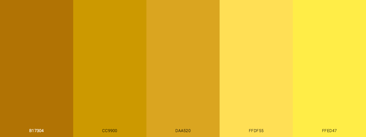 Gold Dream monochromatic color scheme