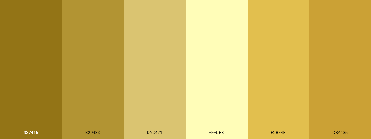 Gold Texture color scheme palette